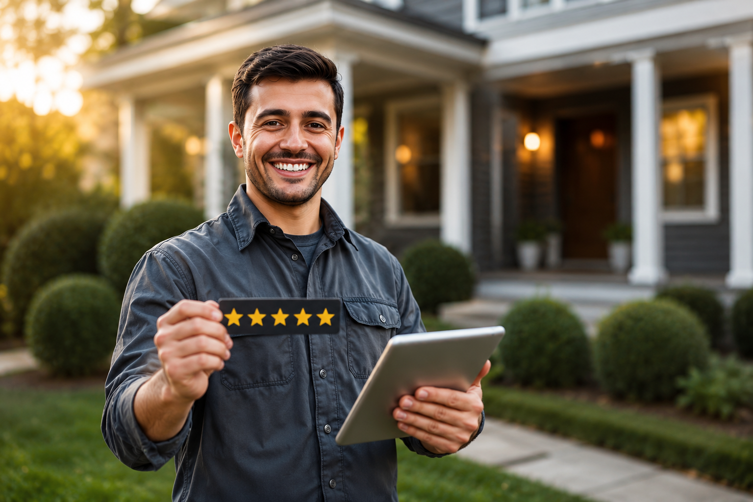 Home service professional with 5-star reviews